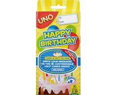 Mattel Games - UNO ¡Feliz Cumpleaños!, Juego de Mesa (CGJ06)