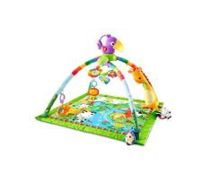 Fisher-Price Gimnasio Musical Infantil Animalitos de la Selva - Juguete - Con Música, Luces, Sonidos y Manta Lavable - Regalo para Bebés de 0+ Meses