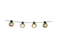 Boland - Cadena de luces LED bola de discoteca, longitud 140 cm, iluminación LED, iluminación para Nochevieja o fiestas