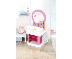 BABY born Lavabo y Spa - Juguete para manos pequeñas, Promueve la empatía y las habilidades sociales, Para niños a partir de 3 años, Incluye espejo, cepillo de dientes, taza y más