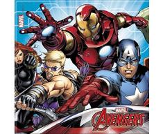 Procos- Servilleta 33 x 33 cm Avengers Mighty, multicolor, 5PR87967
