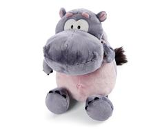 NICI Suave Juguete del Hipopótamo DJ Nilbert 25cm – Hipopótamos de Peluche Sostenible para Niñas, Niños y Bebés – Animal de Relleno de Hipopótamo Esponjoso para Abrazar y Jugar – De Wild Friends