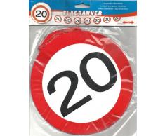 Folat FOLC05169 - Guirnalda de banderines, Color Rojo y Blanco