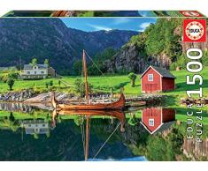 Educa Puzzle 1.500 piezas, Barco vikingo, color variado, 1500 (18006)