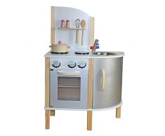Liberty House Toys Little Chef Contemporáneo Juguete de madera de la cocina (gris)