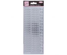 Anitas Ant 8101203 - Pegatinas para Scrapbooking, Color Plateado, Talla única