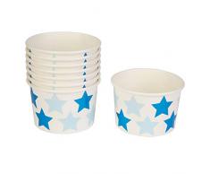 Neviti 775493 Little Star - Papelera (8 unidades, 8,5 x 8,5 x 5,5 cm), color azul