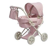 Olivias Little World- Cochecito de bebé, Color Lunares Rosa y Gris (Teamson OL-00003)