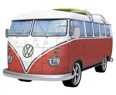 Ravensburger- VW Bus T1 Campervan Puzzle, Color Blanco/Rojo (Ravesnburger 12516)