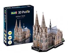 Revell- Catedral de Colonia, Longitud 35,0cm 3D Puzzle, Multicolor (00203)