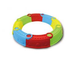 Jamara 460343-Castillo arenero enchufables 13 pz. – Fácil Montaje y desmontaje, Multicolor, Incluye 1 Rastrillo y 1 Pala, Plástico Robusto Juego Arena, Color carbón (460343)