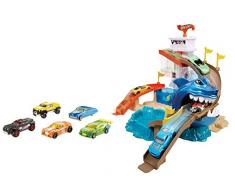 Hot Wheels - Pista Tiburón Devorador, Pista de Coches de Juguete (Mattel BGK04)