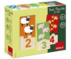 Goula Puzzle infantil para contar del 1 al 10 , color/modelo surtido