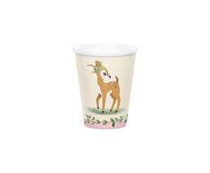 Creative Converting PC350483 - Juego de vasos de ciervo (8 unidades), color rosa