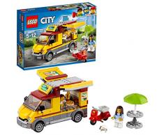 LEGO City Great Vehicles - Camión de Pizza, Set de Construcción de Foodtruck de Juguete, Incluye Moto Scooter de Reparto y 2 Minifiguras (60150)