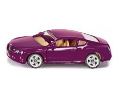 SIKU 1483 - Coche de Juguete, diseño de Bentley Continental GT V8, Color Magenta