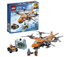 LEGO City - Ártico: Transporte Aéreo, Juguete de Construcción con Helicóptero de Juguete, ATV, Figura de Tigre, Aventuras Invernales de Juguete (60193)