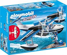 PLAYMOBIL- Hidroavión de Policía Juguete, Multicolor (geobra Brandstätter 9436)