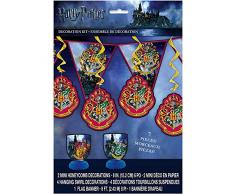 Unique Party-Warner Bros 59081 Kit de Decoración de Harry Potter Conjunto de 7, Multicolor, Talla única