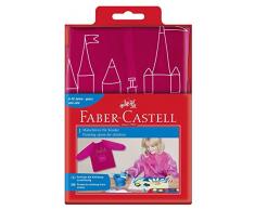 Faber-Castell 201204 - Delantal para niños, tamaño universal, 1 unidad, color: blackberry o naranja-rojo (colores surtidos)