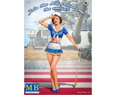 Master Caja 1:24 Serie de Pin-up, n 4 Kit de construcción de Suzie cm, Color:. Gris