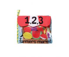 Manhattan Toy Farmer s Mercado Libro de Actividad con bebé Juguete Talla:8.5 x 6 x 1