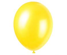 Unique Party Globos Perlados de Látex para Fiestas, 50 Unidades Color ((cajun yellow) pack of 50 56873