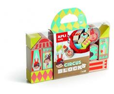 APLI Kids Bloques de Madera Color marrón, Circo