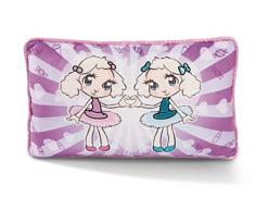NICI Twinsies cojín de peluche – Almohada de oveja esponjosa para niñas, niños y bebés – Almohadas rectangulares de peluche, 43 x 25cm