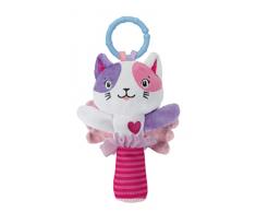 Clementoni Dulce Gatita, Peluche, sonajero bebé Desde 0 Meses (17784), Multicolor