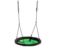 AXI Columpio redondo para niños | Columpio infantil en Verde y Negro para Jardin / Exterior