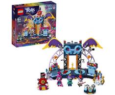 LEGO Trolls - Concierto en Volcano Rock City, Juguete de Construcción con Escenario y Minifiguras de Poppy, Branch y Barb, Incluye Guitarras de Juguete, a Partir de 6 Años (41254)