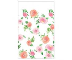 Amscan International 572165 - Vajilla de plástico para mantel, diseño floral