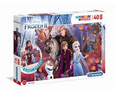 Clementoni- Puzzle Suelo 40 Piezas Frozen 2 (25464.4)