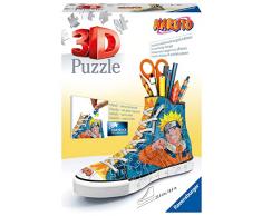 Ravensburger - 3D Puzzle Sneaker Naruto, Portalápices y Organizer, 108 Piezas, 8+ Años