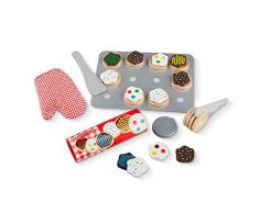 Melissa & Doug Juego de galletas de madera, Juguete de madera Montessori, Juego creativo, Comida de madera de calidad superior, Juego de imitación, Regalo para niños o niñas de 3 4 5 6 7 8 años