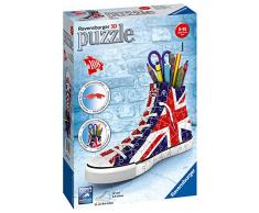 Ravensburger - Sneaker Union Jack - Portalápices - Puzzle 3D Sneaker 11222