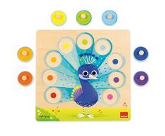 Goula- Puzzle Pavo Real, Multicolor (Ref: 453060)