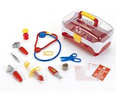 KLEIN Theo Maletín de médico (juguete), grande y transparente (4685)