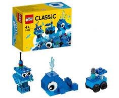 LEGO Classic - Ladrillos Creativos Azules, Juguete de Construcción con Ladrillos de Colores para Desarrollar la Imaginación, Recomendado a Partir de 4 Años (11006)