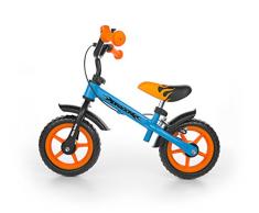 Milly Mally Dragon Z Hamulcem Infantil Unisex Ciudad Acero Negro, Azul, Naranja bicicletta - Bicicleta (Ciudad, Acero, Negro, Azul, Naranja, 25,4 cm (10), Sin Cadena, Freno de Mano)