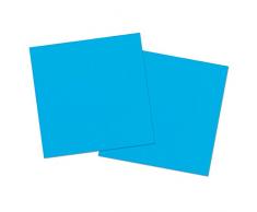 Folat - Servilletas De Papel De Color Azur Azul - 33 x 33cm - 20 Piezas