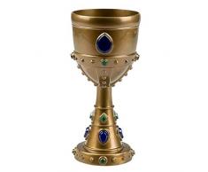 Boland 44042 - Copa Arthur, tamaño aprox. 18 cm, capacidad de llenado 25 cl, copa noble, rey, carnaval, halloween, disfraz, fiesta temática, disfraz