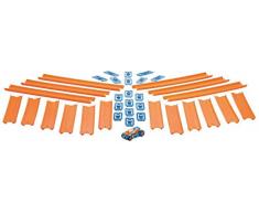 Hot Wheels Track Builder, tramos de pista con vehículo incluido, accesorios para pistas de coches de juguete (Mattel BHT77)