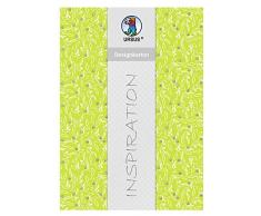 Ursus 62434602F - Caja de cartón para Bodas, 5 200 g/m², DIN A4, impresión por una Cara, Acabado en Plata, Verde con Hojas, Multicolor