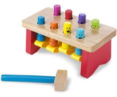 Melissa & Doug Banco de trabajo para martillear, Juguete infantil de madera, Juguete clásico, Juguete educativo, Montessori, Juguetes de Desarrollo, Regalo para niños y niñas de 2 3 4 Años