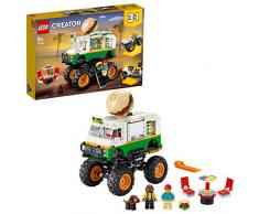 LEGO Creator - Monster Truck Hamburguesería, Juguete de Construcción 3 en 1, Construye un Todoterreno o un Tractor, Set a Partir de 8 Años (31104)