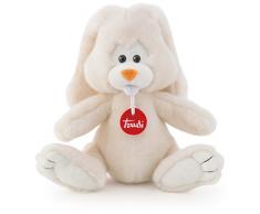 Trudi- Pluszak królik Virgilio, 24 cm. Peluche, Color Blanco, S (13700)