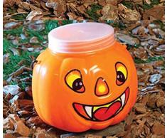 Guirca- Cesta calabaza con tapa, Color naranja, talla única (19618)