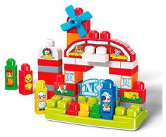 Mega-GCT50 Granja Musical, juguete de construcción para bebé + 1 año, multicolor (Mattel GCT50)